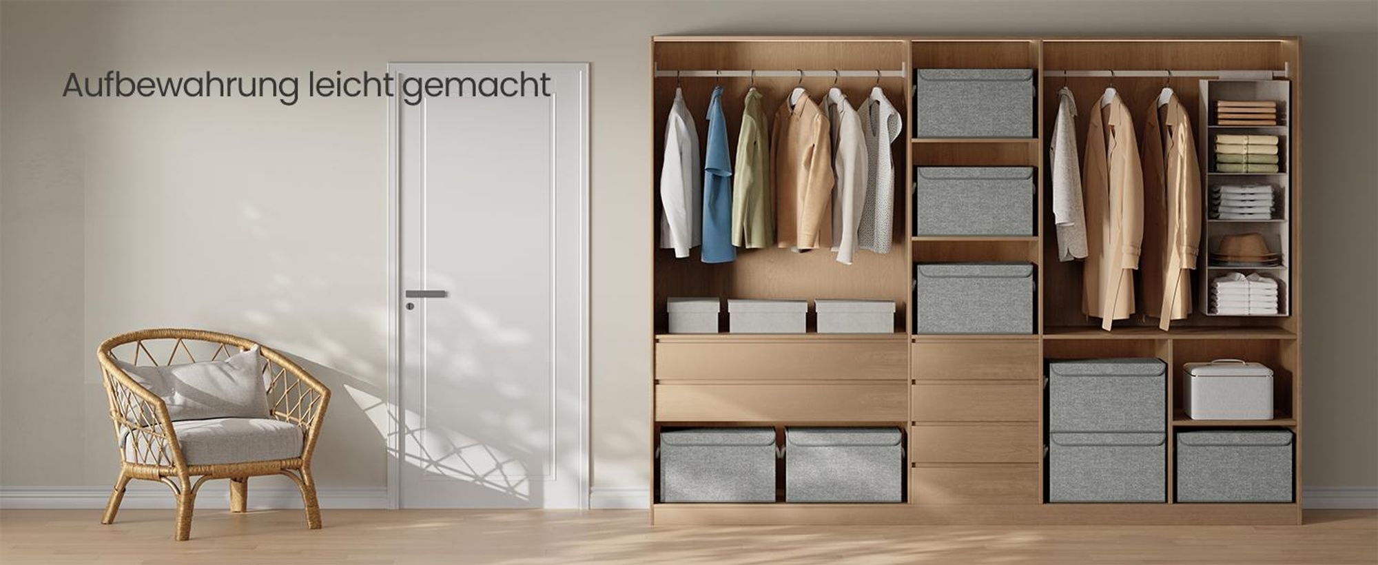 SONGMICS Aufbewahrungsbox mit Deckel, klappbar, 3er Set, 50 x 30 x 30 cm