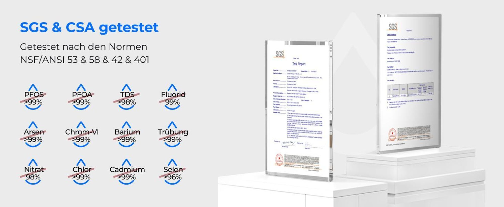 Waterdrop Umkehrosmose-System, 800 GPD, TDS-Reduktion, keine verkalkten Küchengeräte mehr, RO ohne Tank, Umkehrosmose-Wasserfilter-System