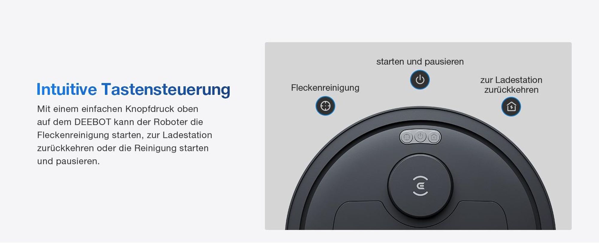 ECOVACS DEEBOT T30e Omni Staubsauger Roboter mit Wischfunktion, 25.000 Pa, ZeroTangle 3.0 Anti-Verheddern, 75°C Moppwäsche, Saugroboter, Schwarz