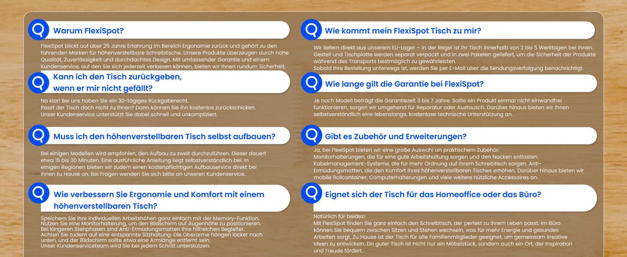 FLEXISPOT WoodiX Höhenverstellbarer Schreibtisch Elektrisch, A-förmiges Gestell, Massivholz-Beinverkleidung, Doppelmotor, Kabelmanagement, Weiß