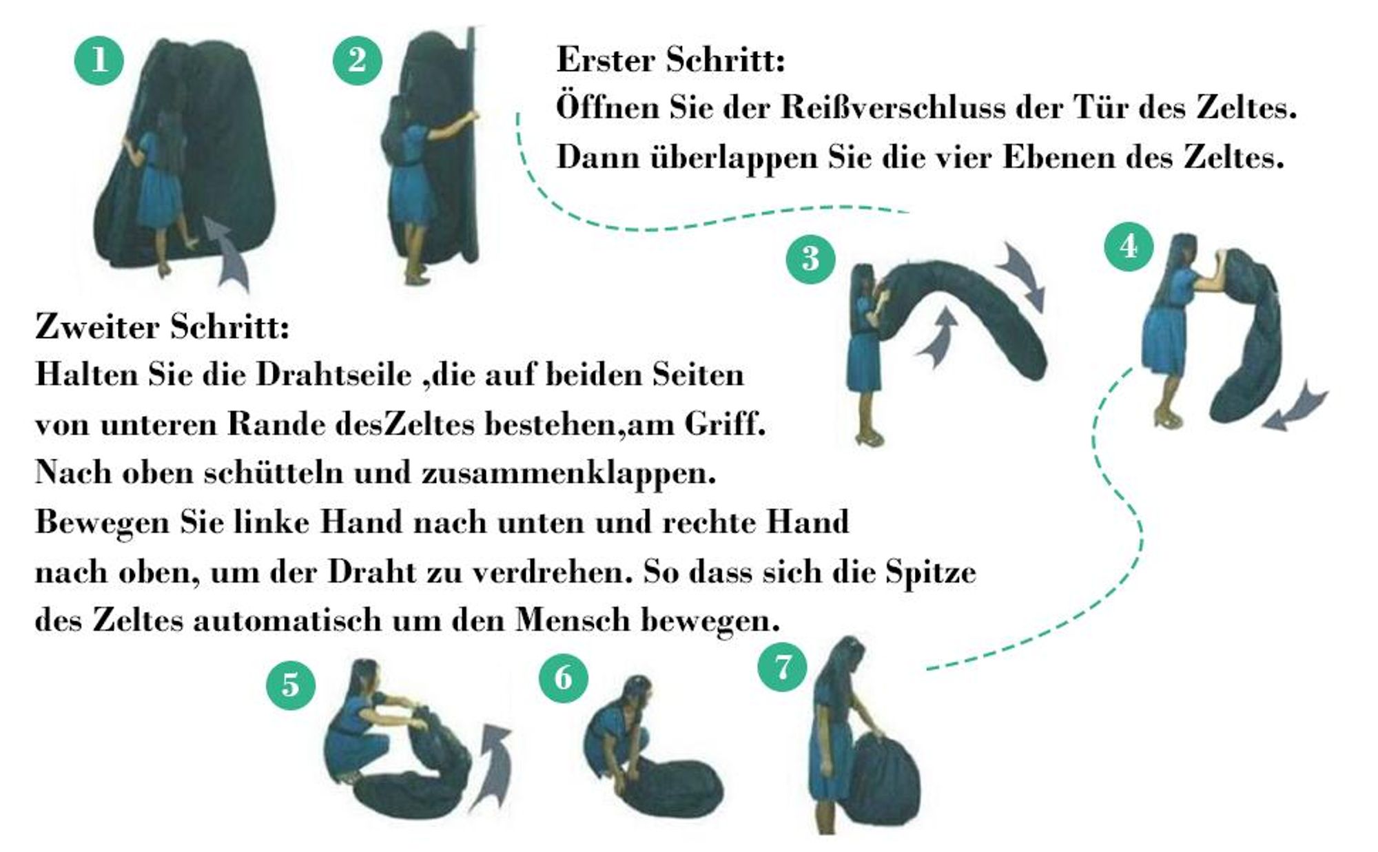 COSTWAY Campingzelt Duschzelt Pop-up Zelt Toilettenzelt Beistellzelt Lagerzelt Umkleidezelt Trekkingzelt mit Tragetasche 120x120x190cm