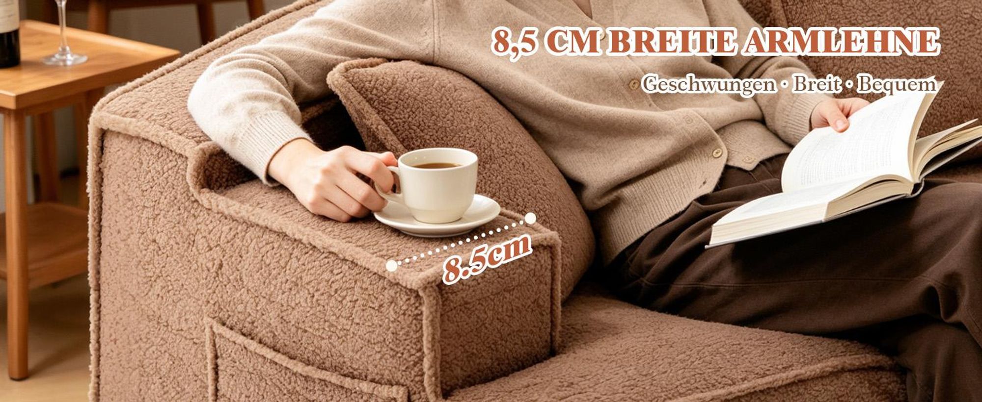 COMHOMA Sofa, modulares Schlafsofa, Polstersofa, 3-Sitzer Sofa, Flexible Sektionscouch,mit Aufbewahrungstasche, Couch mit schlaffunktion, Keine Montag
