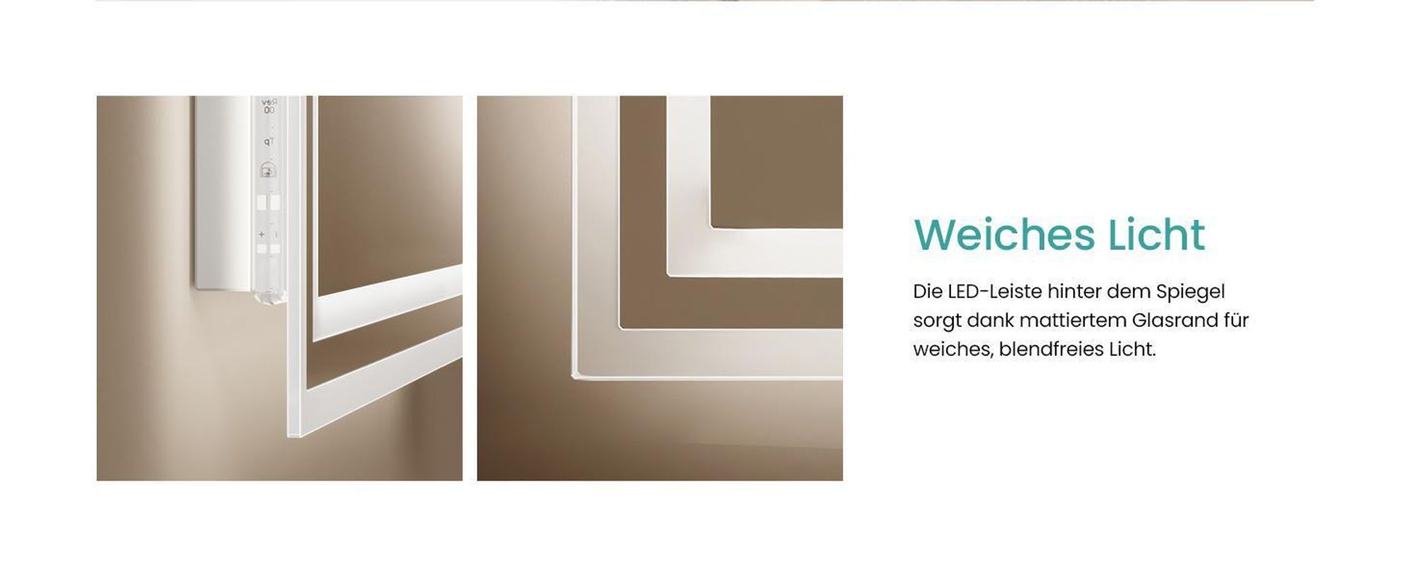 EMKE LED Badspiegel mit Bewegungssensor 80x60cm mit Touch, Beschlagfrei, 3 Lichtfarbe dimmbar, 1 Stunden automatische Abschaltung IP44 energiesparend