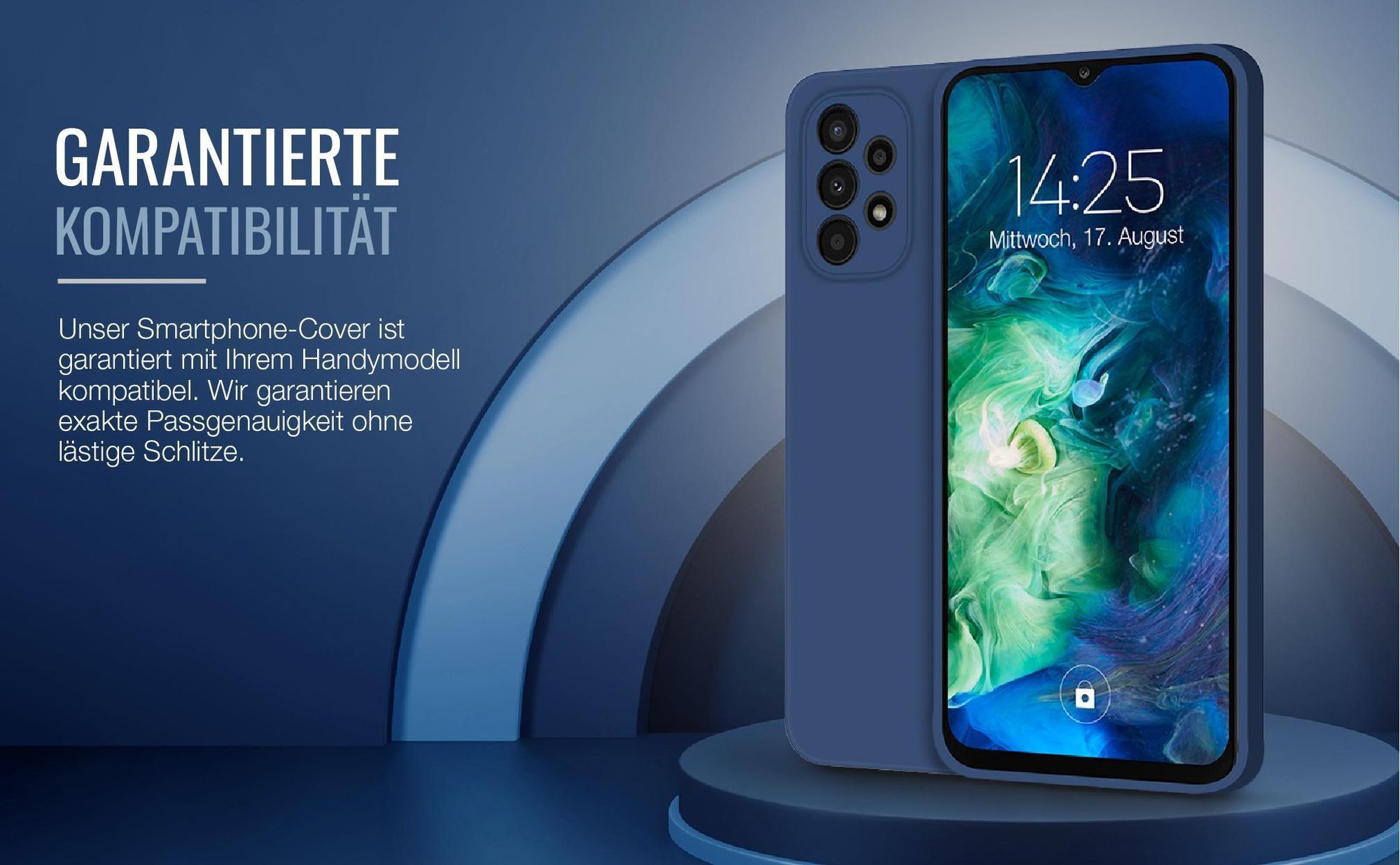 Exakt passgenaues Smartphone Backcover in Blau für Samsung Galaxy A23 5G