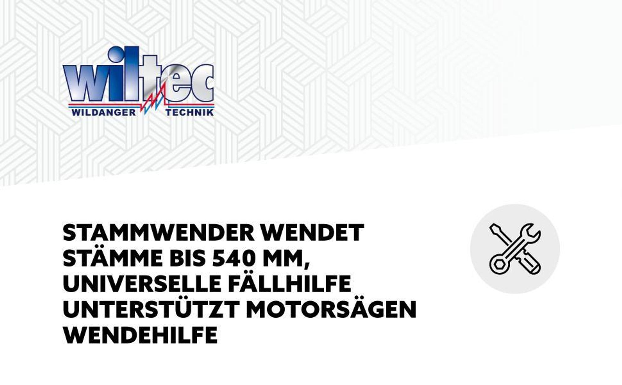Wiltec Stammwender für Stämme bis 540 mm, universelle Fällhilfe unterstützt Motorsägen, Wendehilfe mit Wendehaken