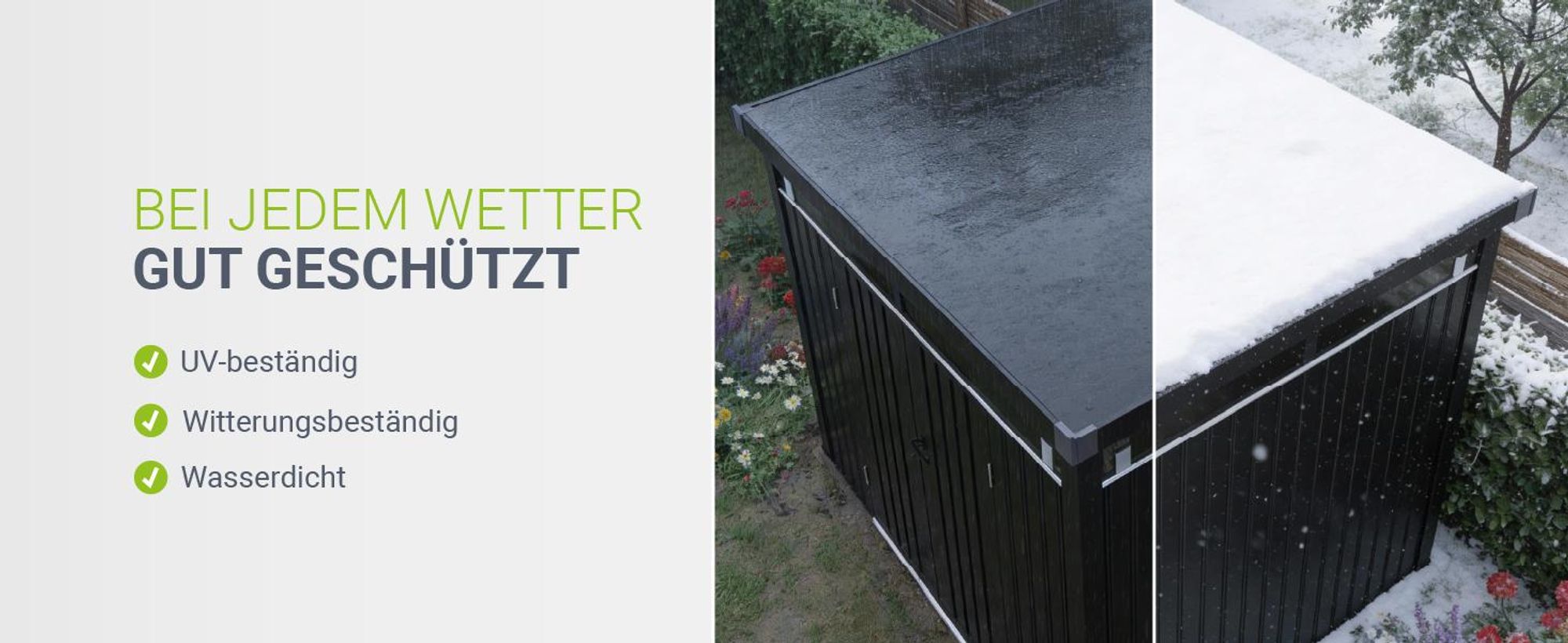 Juskys Metall Gerätehaus Luzern 7,8 m² - wetterfest & abschließbar - Anthrazit
