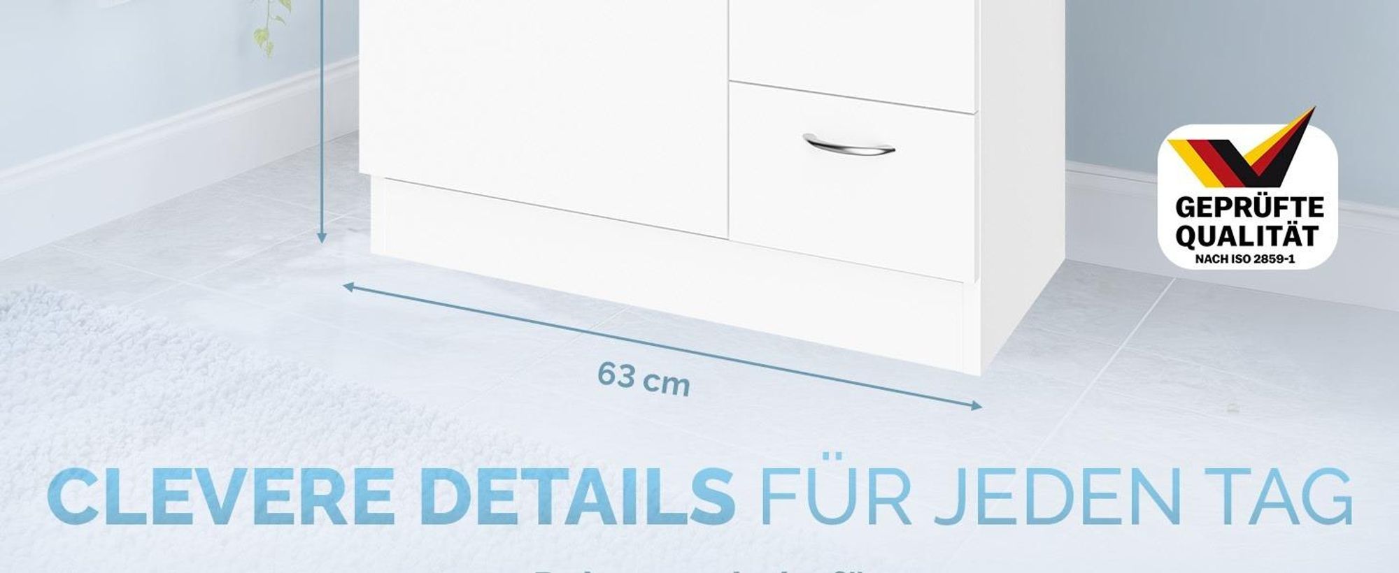 CASARIA® Waschbeckenunterschrank
