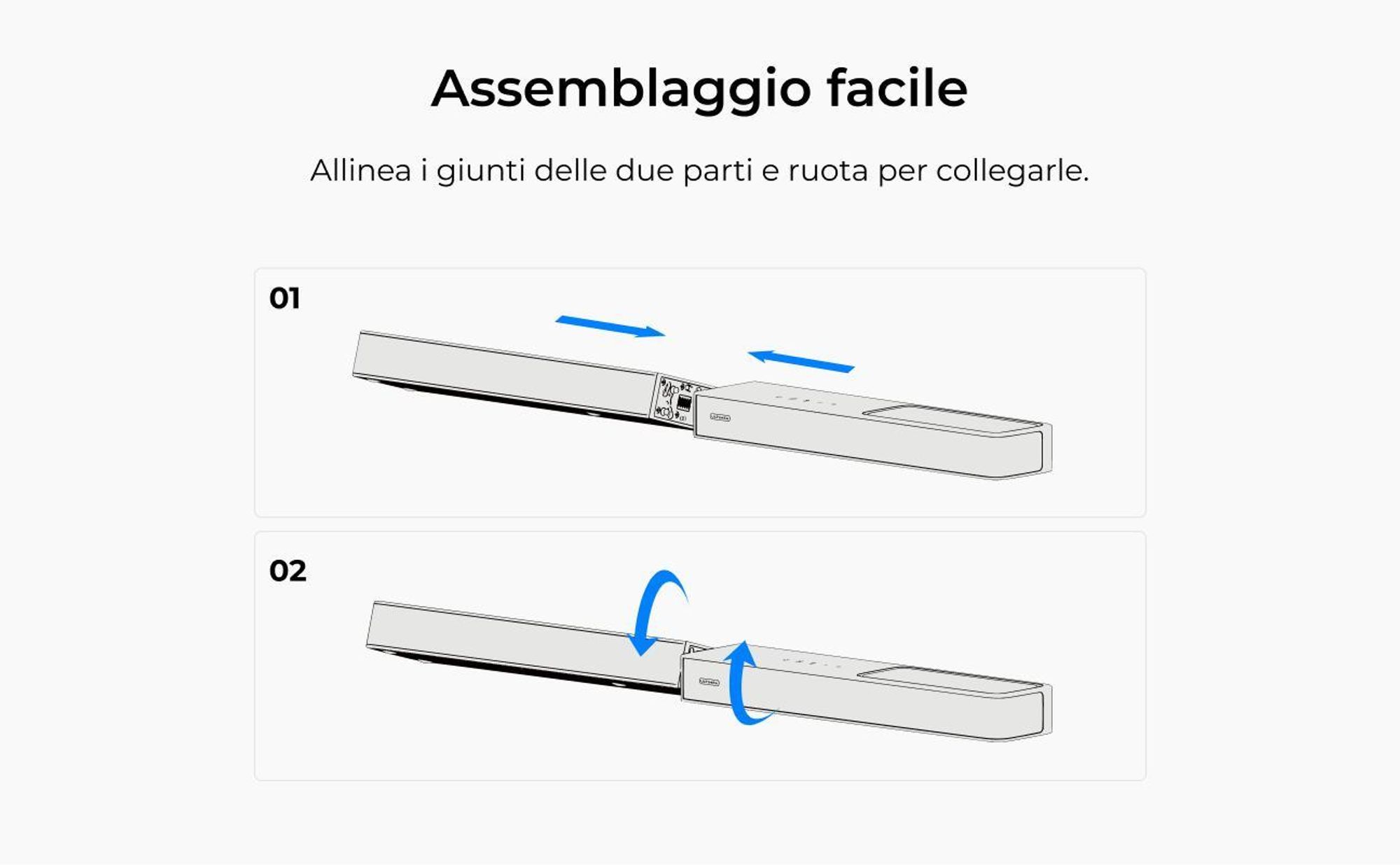 ULTIMEA Soundbar a 3.1.2 canali con Dolby Atmos, sistema surround per TV con subwoofer da 6,5 pollici, Bluetooth 5.4, HDMI eARC, 360W, Skywave F30 Boom