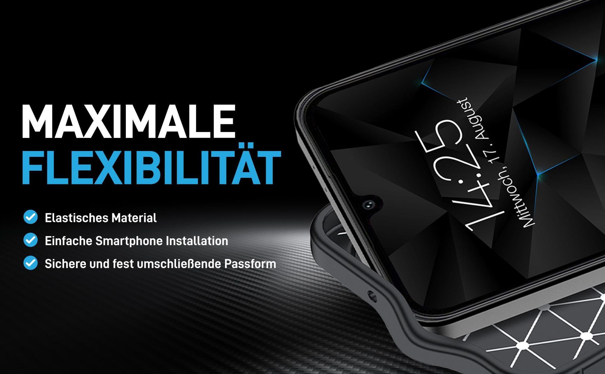 Flexbiles Smartphone Cover für Samsung Galaxy A50 mit perfekter Passform