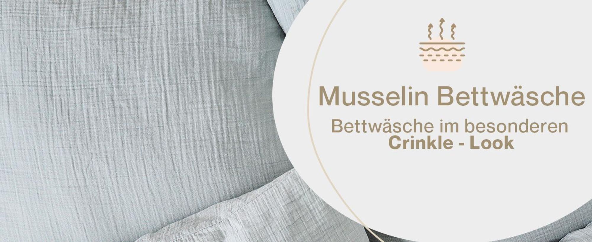 Blumtal Musselin Bettwäsche 135x200 cm - Bettbezug 135 x 200 + Kissenbezug 80x80 Grün