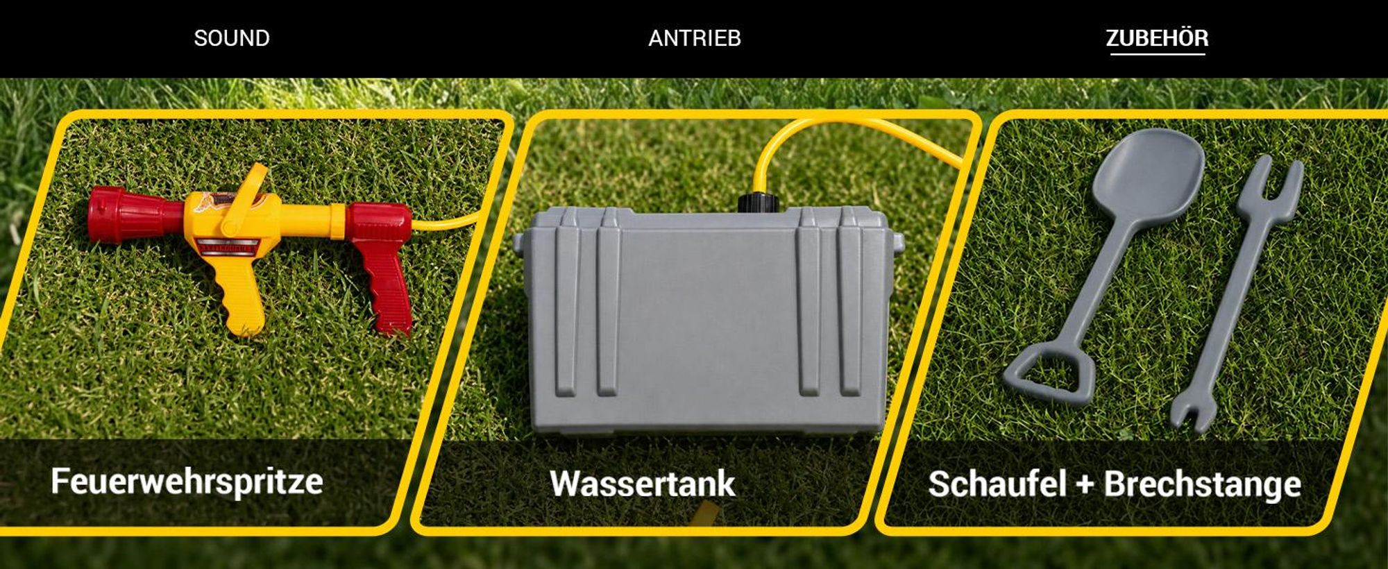 Actionbikes Motors Feuerwehrauto | Kinderauto - Elektroauto - Elektrofahrzeug -  2,4 Ghz Fernbedienung - Hupe, Motor- & Sirenen Sound - ab 3 Jahre