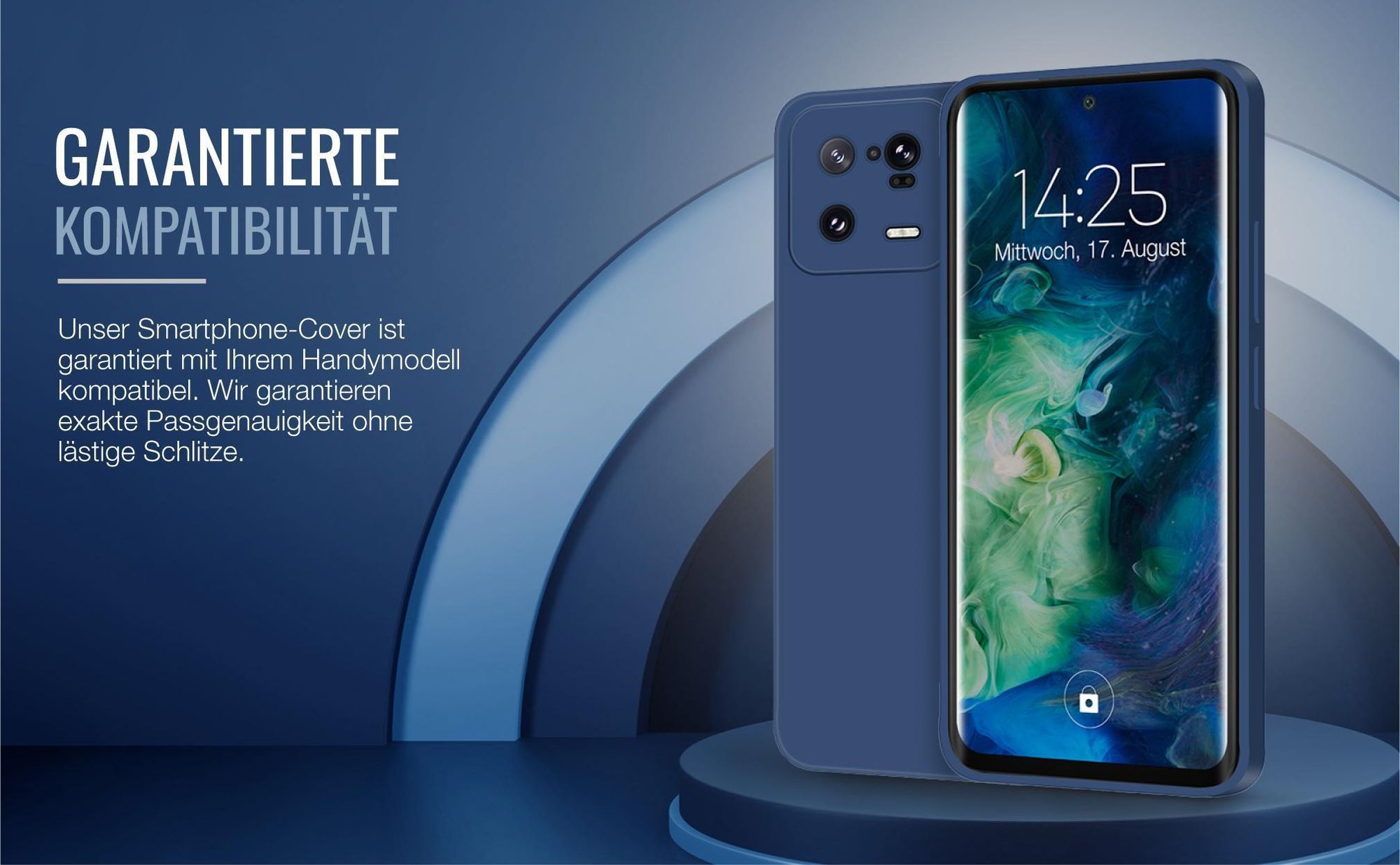 Exakt passgenaues Smartphone Backcover in Blau für Xiaomi 13 Pro 5G