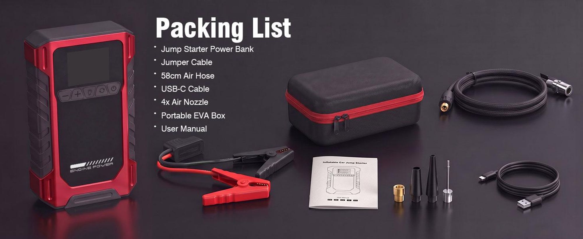 Auto Starthilfe,Jump Starter,Starthilfekabel,Powerbank,Starthilfebox,Starthilfegerät,Ladegerät