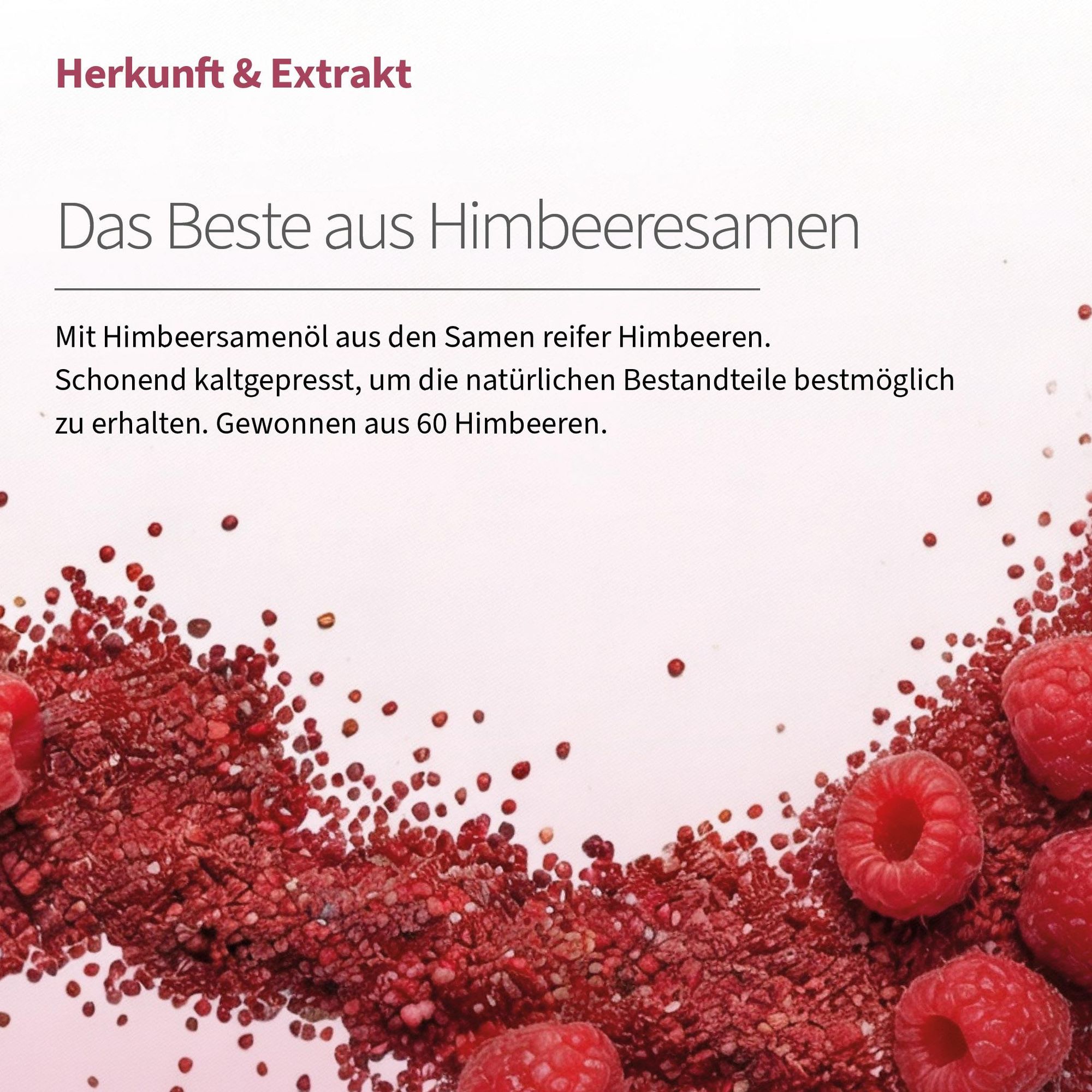 OERAMIL Himbeer-Extrakt Gesichtsserum mit natürlichem Vitamin E, 30 ml, vegan