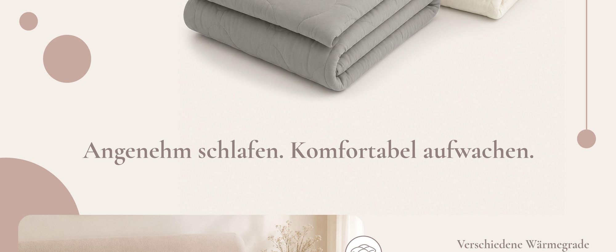 Bettdecke 150x200 cm - Ganzjahresdecke - Weiß - Allergikergeeignet - 250g/m² - Mikrofaser
