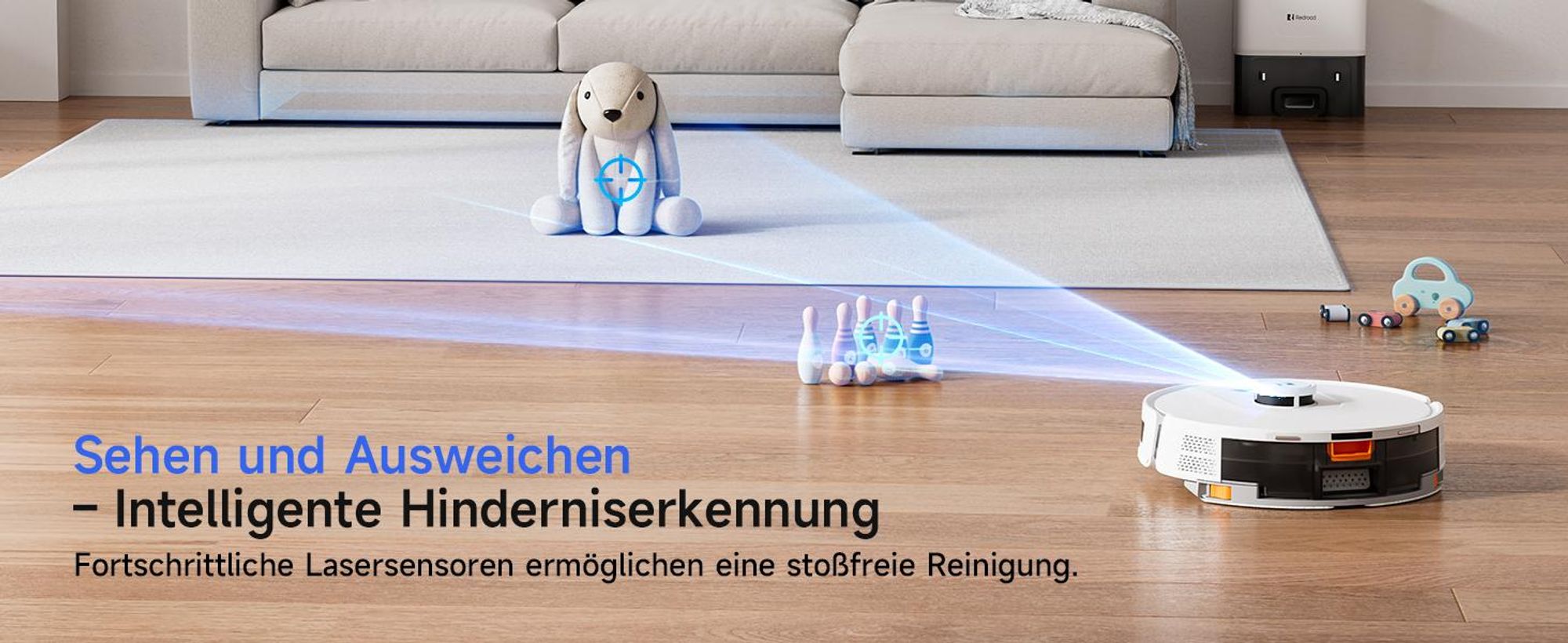 Staubsauger Roboter R11 mit 20000Pa Saugkraft, Wischfunktion, 200min Laufzeit, LDS-Navigation, All-in-1-Entleerungsstation und Anti-Wickel-Bürste