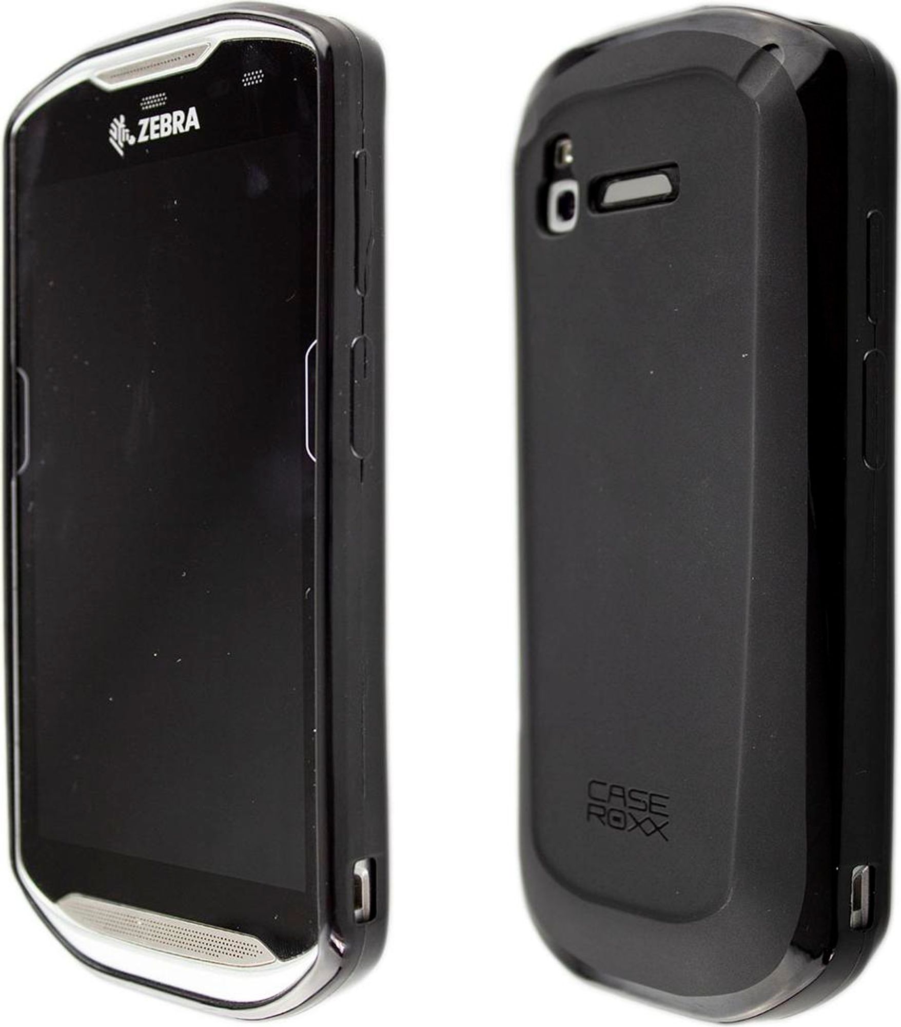 caseroxx Handheld Mobile Computer Schutztasche kompatibel mit Zebra TC51 / TC52 / TC56 / TC57, Gummi Tasche schwarz Bild 4