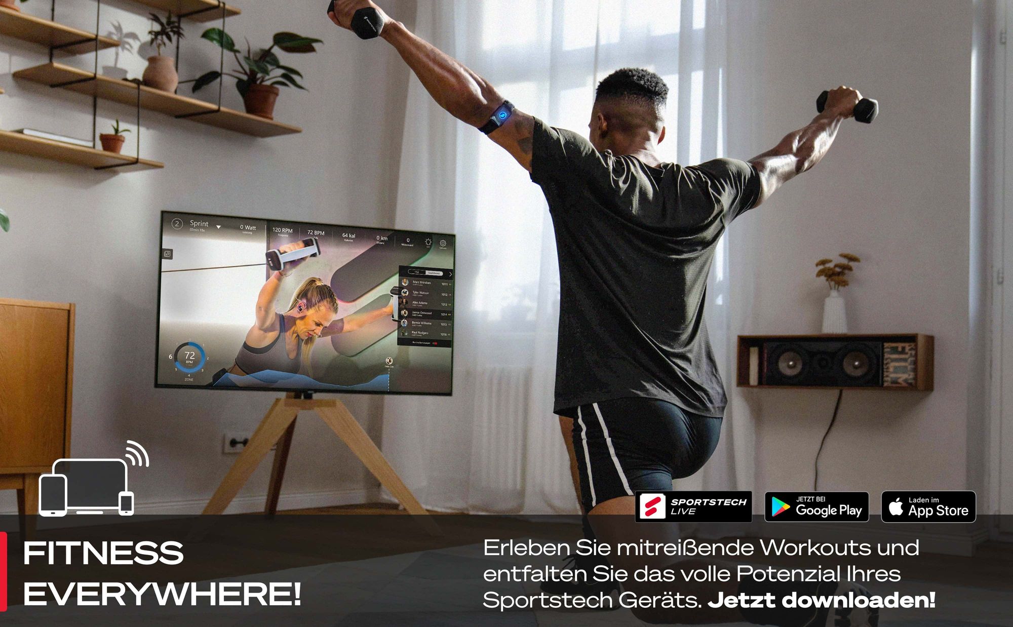 Sportstech Pulsmesser sPulse | Bluetooth & ANT+ | LED Feedback