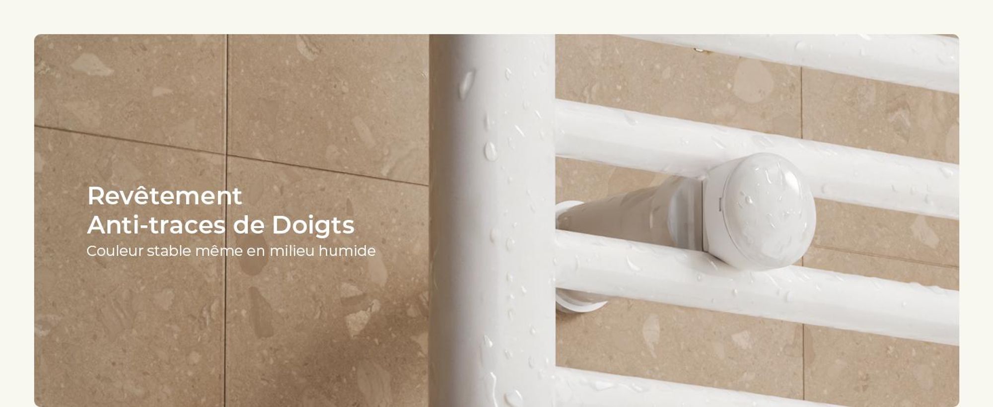 S'AFIELINA Support pour radiateur de salle de bain, Kit de support de radiateur réglable, résistant à l'humidité, y compris soupape de purge & obturateur, 1 pièce