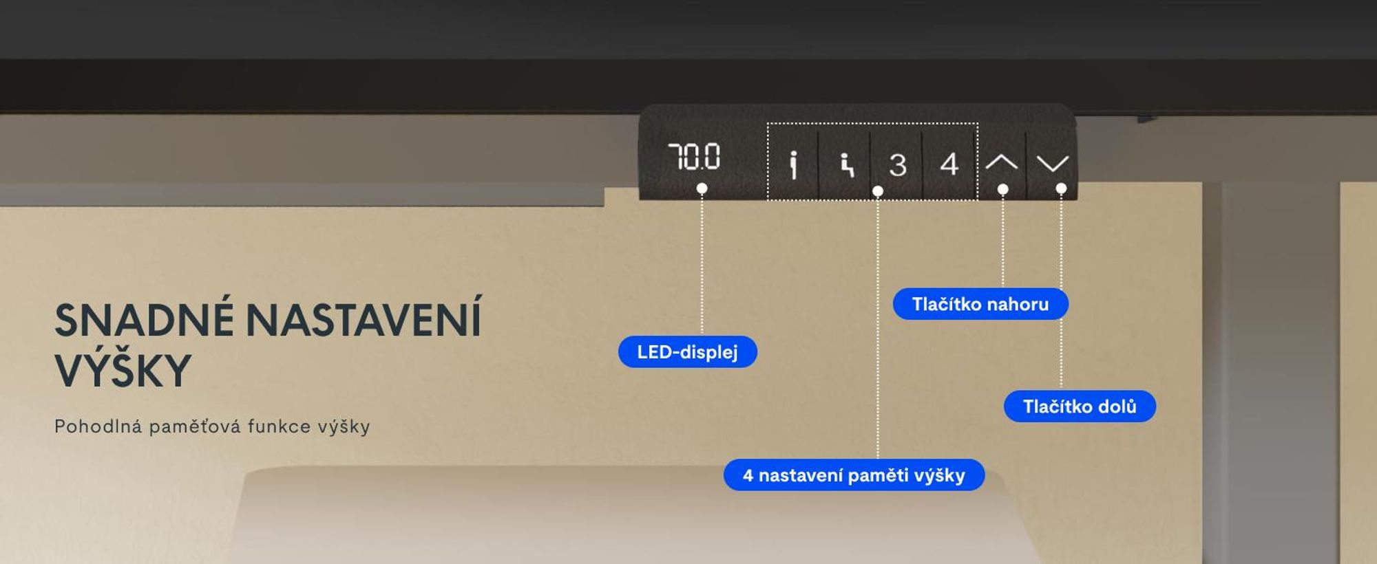 FlexiSpot E1 Pro Výškově nastavitelný stůl, duální motor, nosnost 100 kg, 4 paměťové ovládání, ochrana proti kolizi, elektrický rám stolu (šedý)