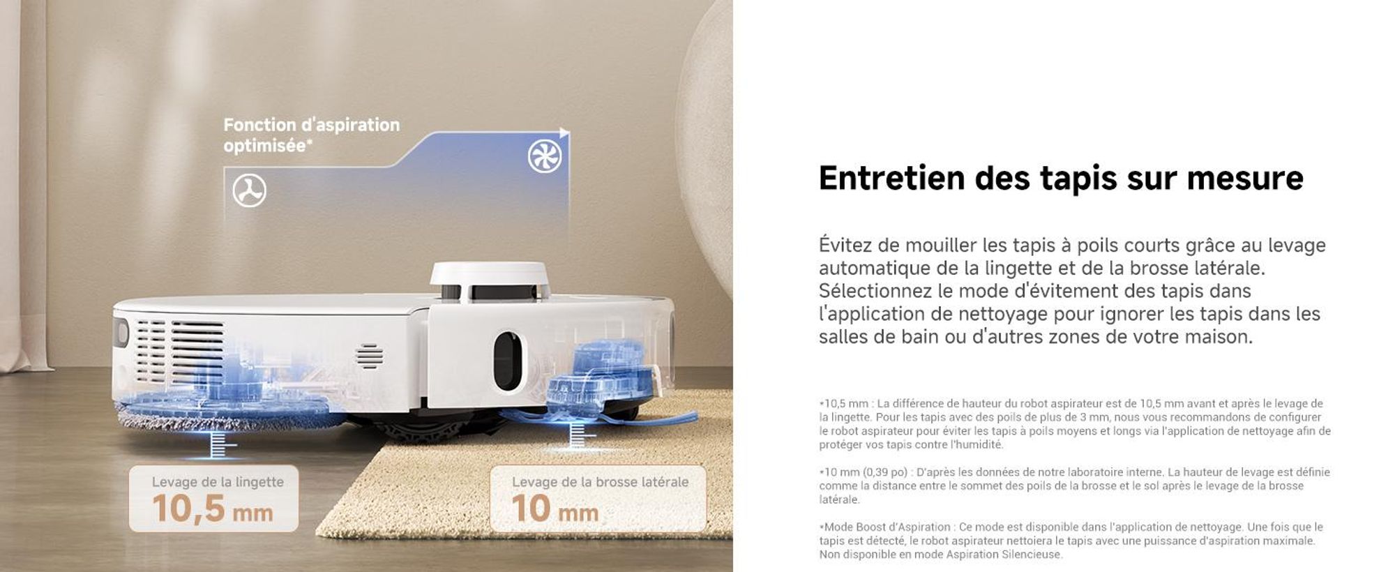 MOVA P50 Pro Ultra – Robot aspirateur et laveur, 19 000 Pa, lavage automatique des serpillières à 75 °C, vidage automatique