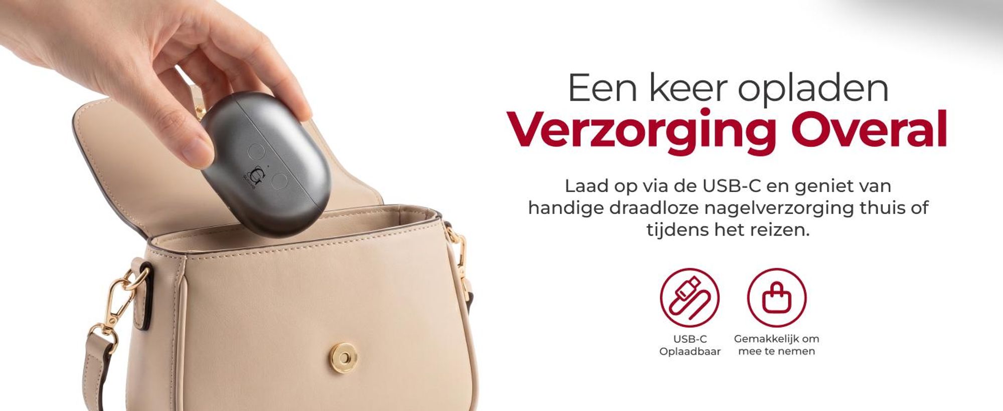 Glissimo - Professionele Elektrische Nagelknipper – Nagelfrees - Opzetstukken voor polijsten & Nagelriemverzorging