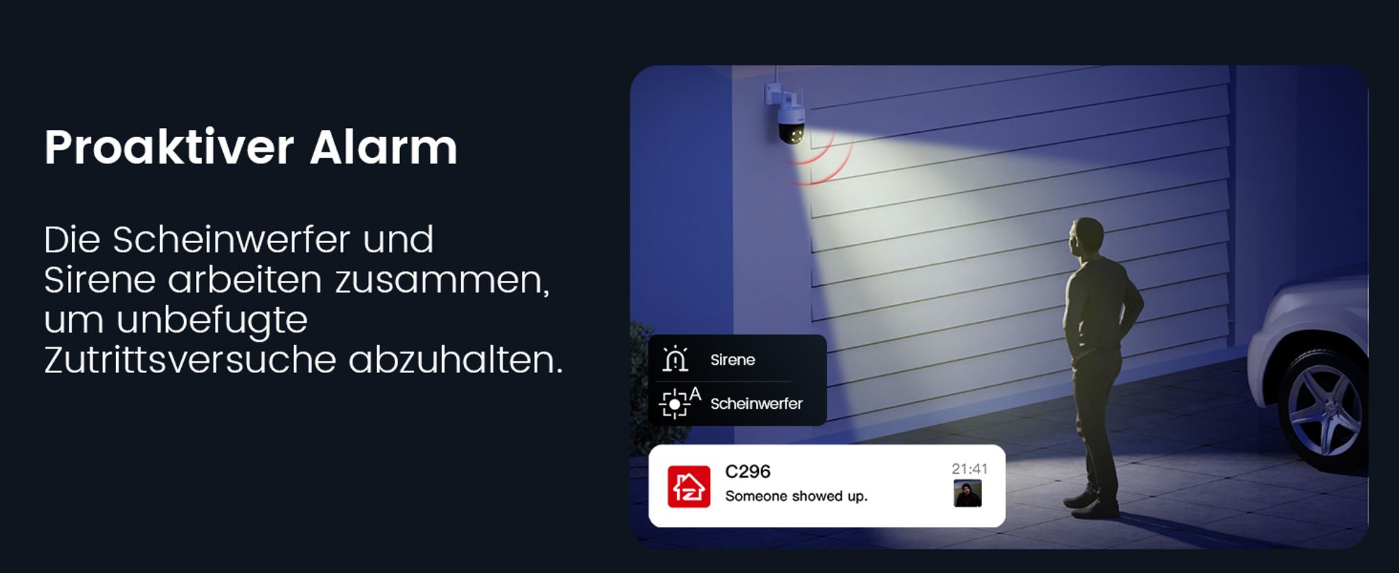 ZOSI 3K Wi-Fi 6 Outdoor Überwachungskamera mit 360° Pan & Neigung, 2,4 GHz WLAN Kamera für Außen mit AI Mensch/Fahrzeug/Tier Erkennung, 2-Wege-Audio