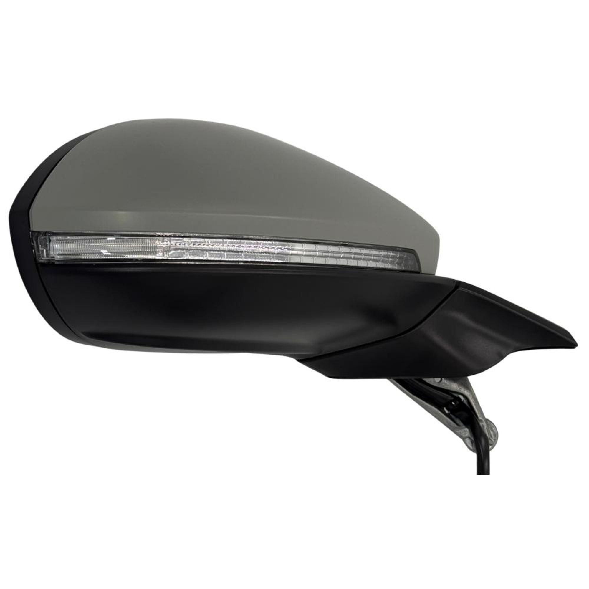 BILMAX Außenspiegel für Volkswagen Golf 7 2013-2020 Beheizbar, Elektrisch Verstellbar, Blinker, Grundiert, 6-PIN, Rechts (Beifahrerseite)