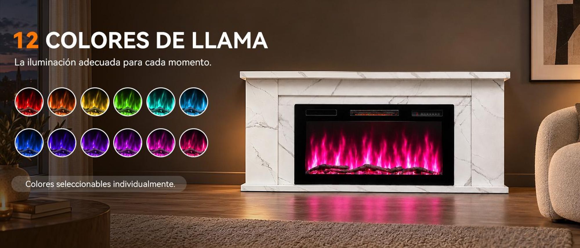 Efecto de llama 3D realista para crear una atmósfera única