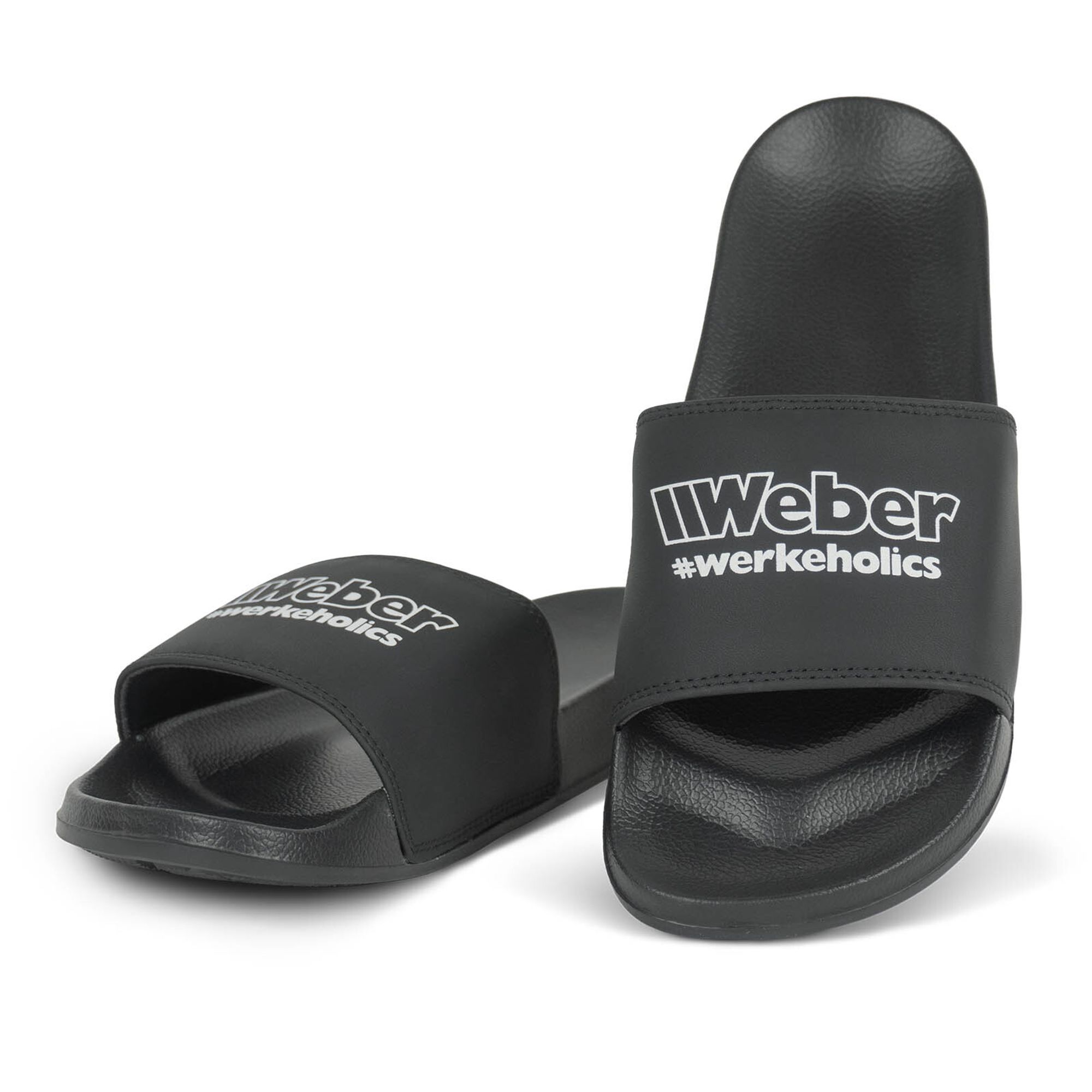 Weber #Werkeholics Badelatschen schwarz 43