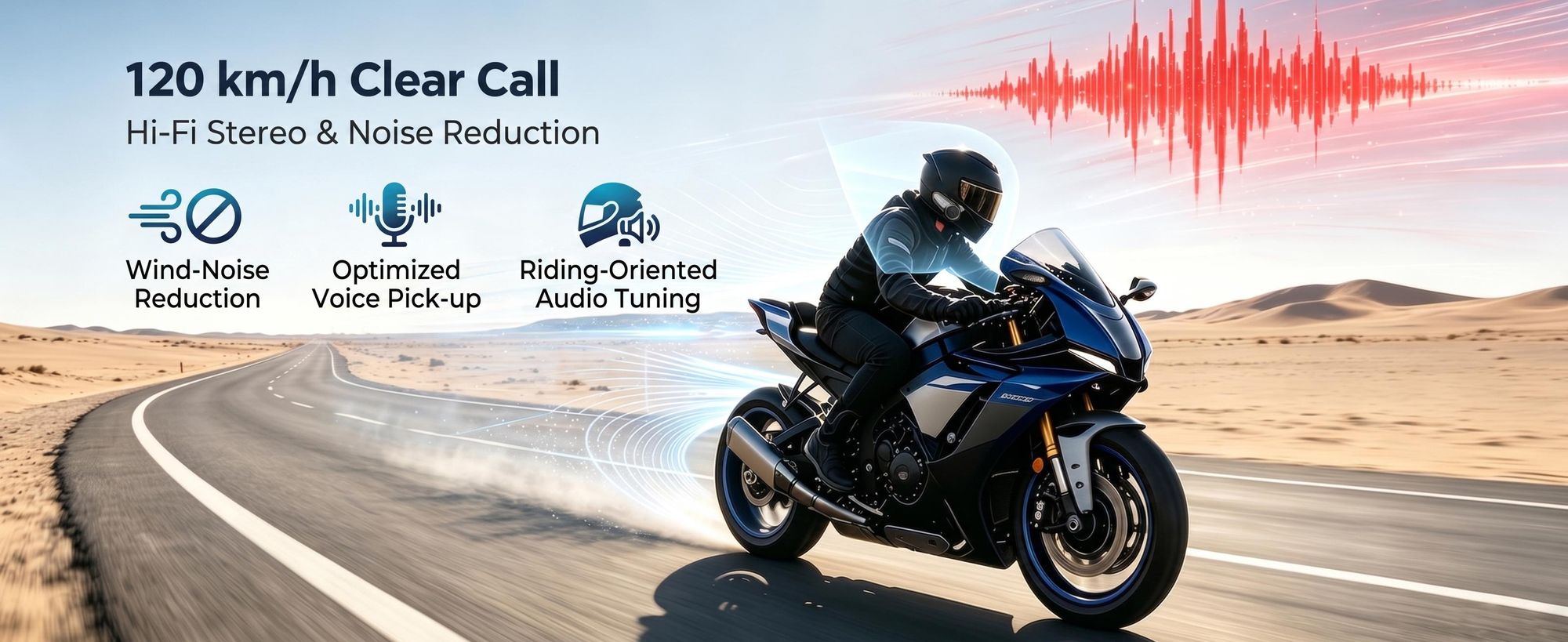 Motorrad Bluetooth Headset,Helm Kommunikationssystem,Motorrad Gegensprechanlage,Motorrad Intercom