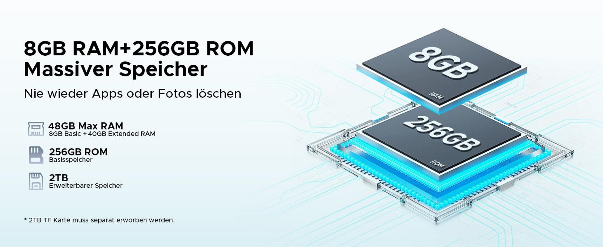 DOOGEE Tab E3+ - Tablet, Android 16, 12 Zoll, 48(8+40)GB+256GB(bis 2TB erweiterbar), 4G LTE, 90Hz,8800mAh/18W, Vier Trompeten