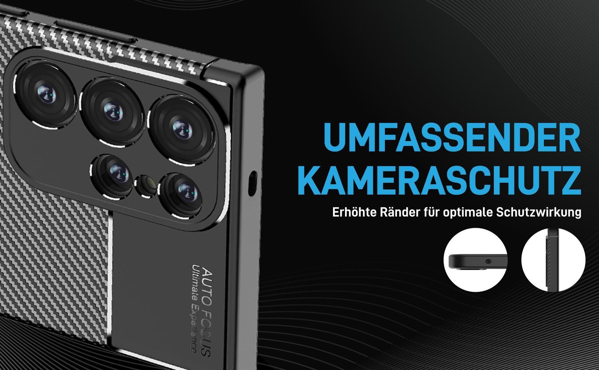 Stoßfestes Handy Case mit Kameraschutz für Samsung Galaxy S24 Ultra