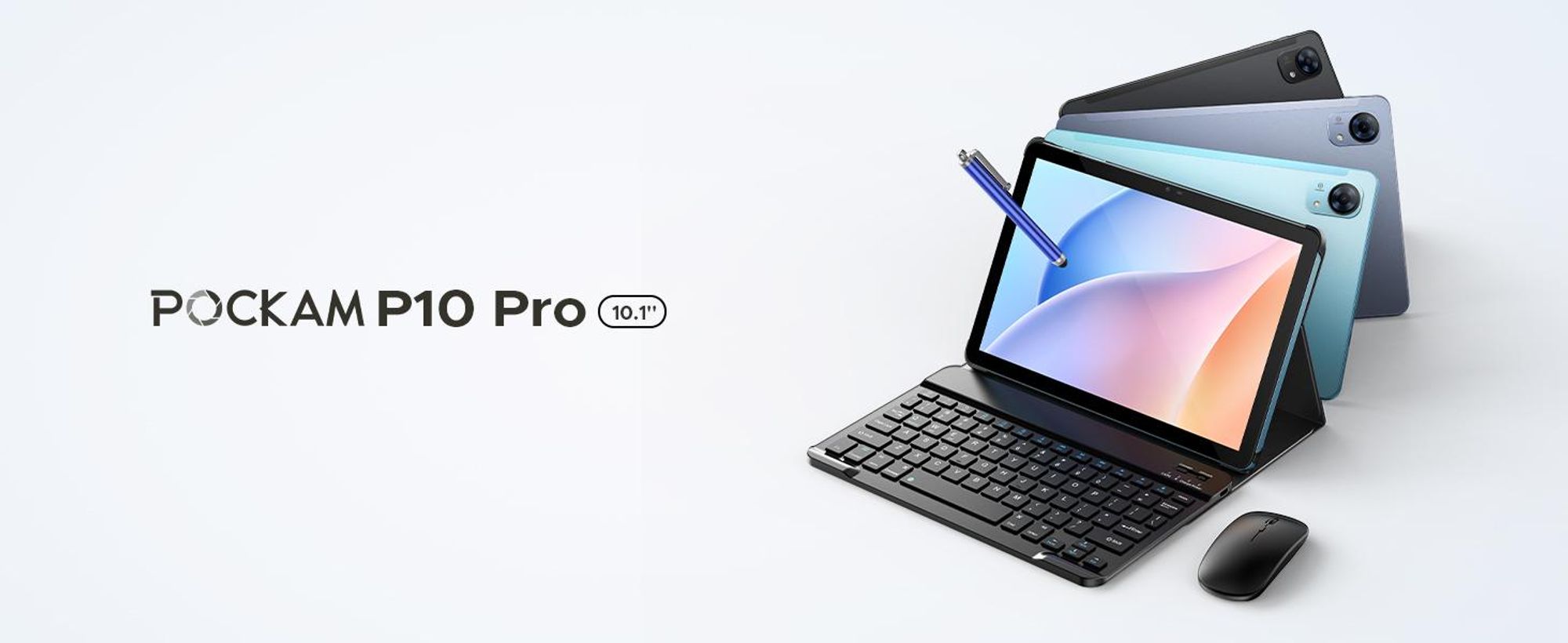 POCKAM P10 PRO 48 (8+40) GB + 128 GB, 10 cali, Android 16, 8800 mAh, z klawiaturą/myszą/piórem/etui itp., BT 5.0, Wi-Fi 5G, Gemini AI, gniazdo słuchawkowe 3,5 mm