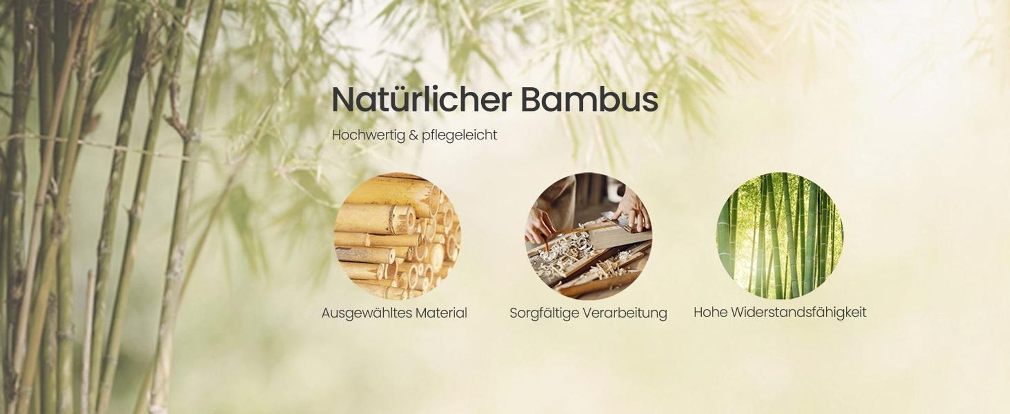 SONGMICS Schuhregal aus Bambus, Schuhablage mit 4 Ebenen, weiß-naturfarben