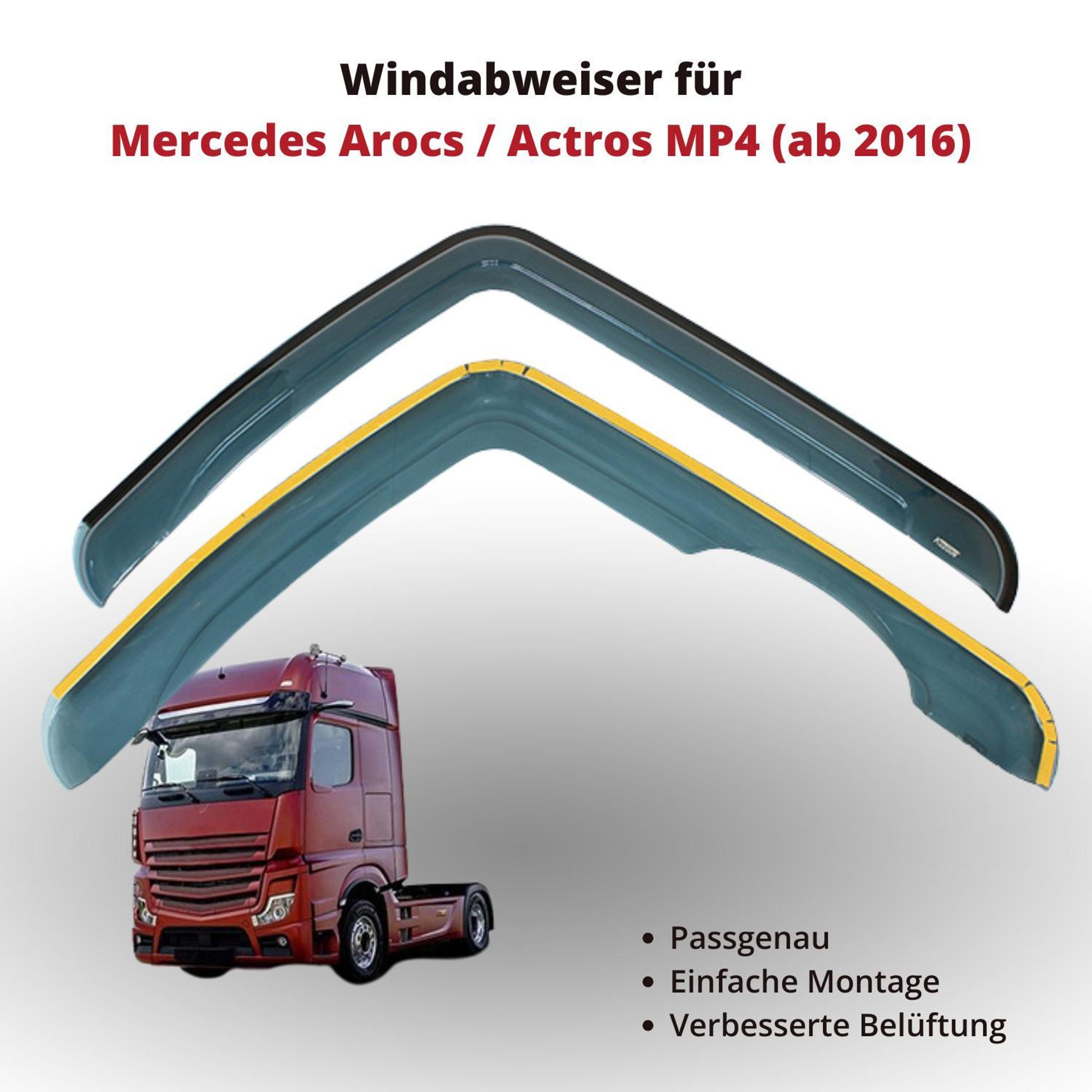 Windabweiser für Mercedes Arocs / Actros MP4 (ab 2016)