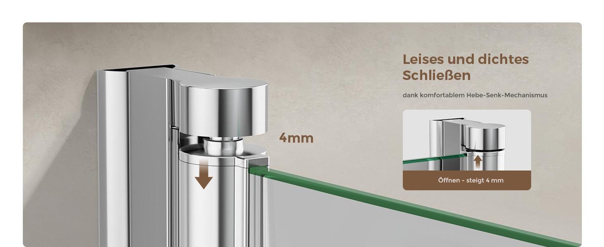 S'AFIELINA Badewannenaufsätze 130 x 140 cm 3 Stück Faltbare Duschabtrennung aus 6mm ESG Clear NANO Beschichtung ESG-Sicherheitsglas