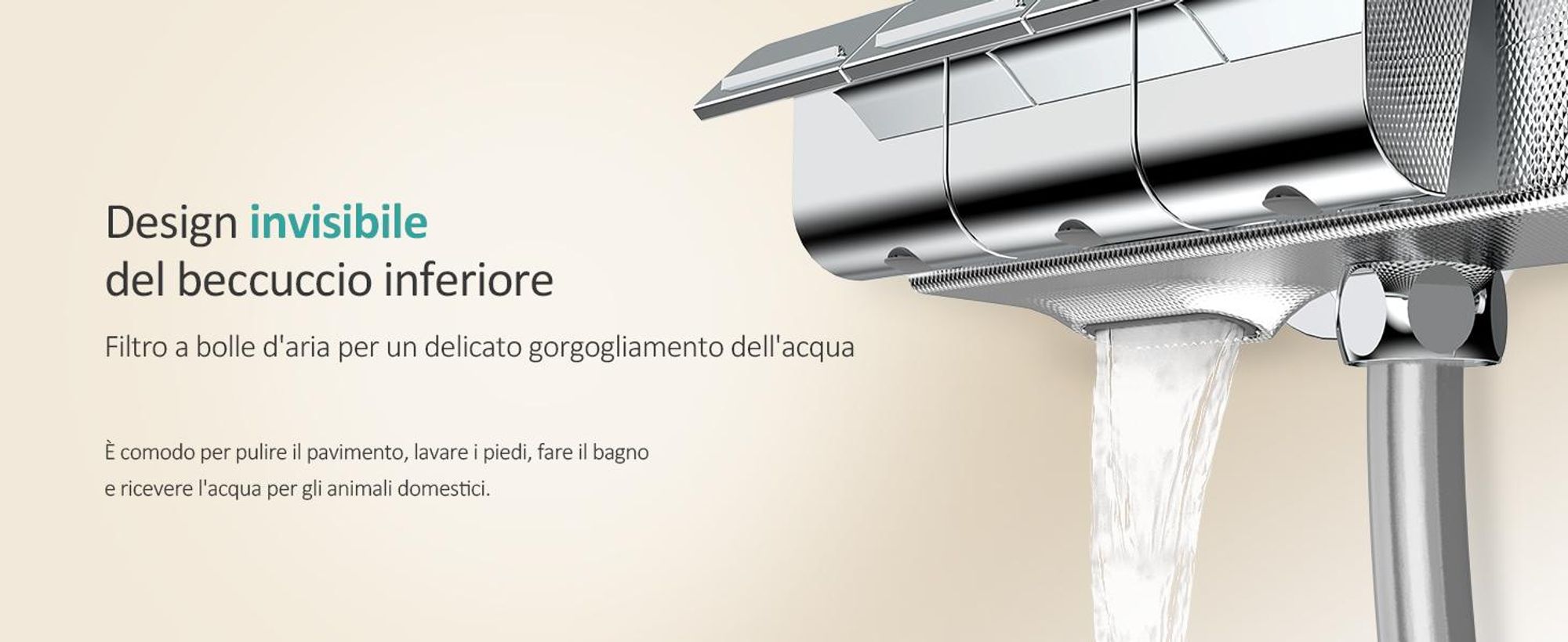 Sistema doccia EMKE con termostato, soffione a pioggia da 36x24 mm, doccetta manuale con 3 intensità di getto, doccia a pioggia, miscelatori per bagno e doccia, conformità KTW, finitura cromata