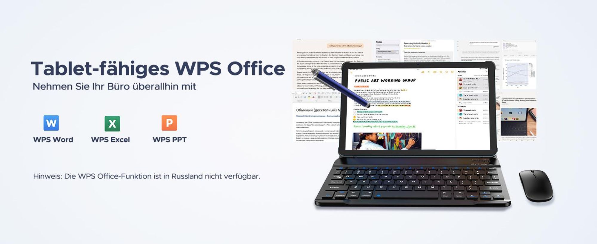 AP12PRO Tablet Android 16, 48GB RAM+256GB ROM (2TB TF), 12,1 Zoll 2.4K 120Hz IPS, 12000mAh 4G LTE, Widevine L1, mit Tastatur, Stift, Maus und Hülle