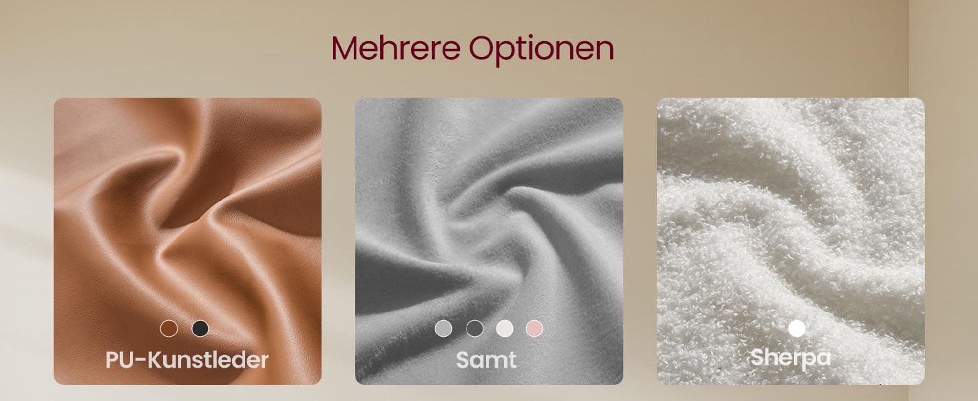 VASAGLE Schminkstuhl, Stizhocker, 65,5-77,5 cm höhenverstellbar, Barhocker, drehbar, Sherpa-Bezug, weiß