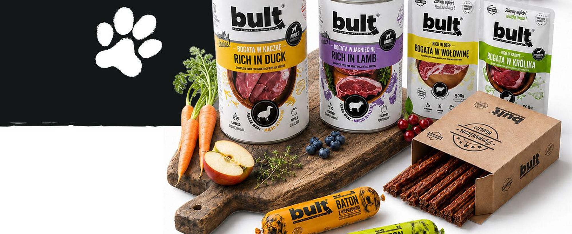 BULT – Krmivo pre psov s jahňacím mäsom – Mokré krmivo v konzervách 800 g – Mokré krmivo pre psov – Kompletné krmivo pre psov – Krmivo pre psov s jahňacím mäsom