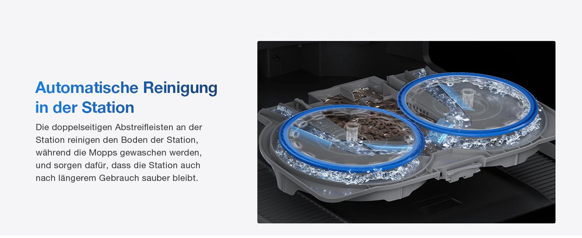 ECOVACS DEEBOT T30e Omni Staubsauger Roboter mit Wischfunktion, 25.000 Pa, ZeroTangle 3.0 Anti-Verheddern, 75°C Moppwäsche, Saugroboter, Schwarz