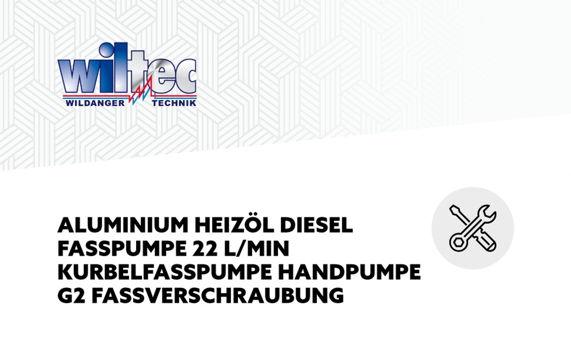 Aluminium Heizöl Diesel Fasspumpe 22 l/min Kurbelfasspumpe Handpumpe G2 Fassverschraubung