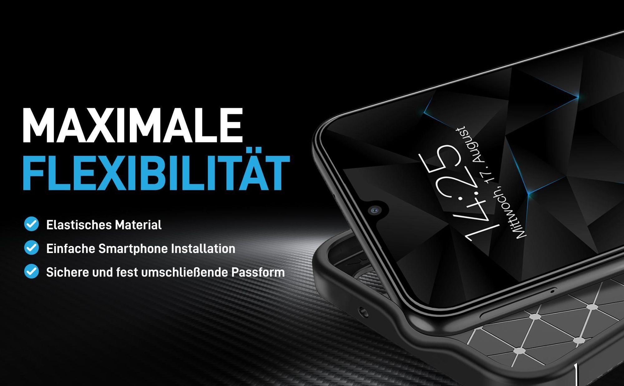 Flexbiles Smartphone Cover für Samsung Galaxy A15 / A15 5G mit perfekter Passform