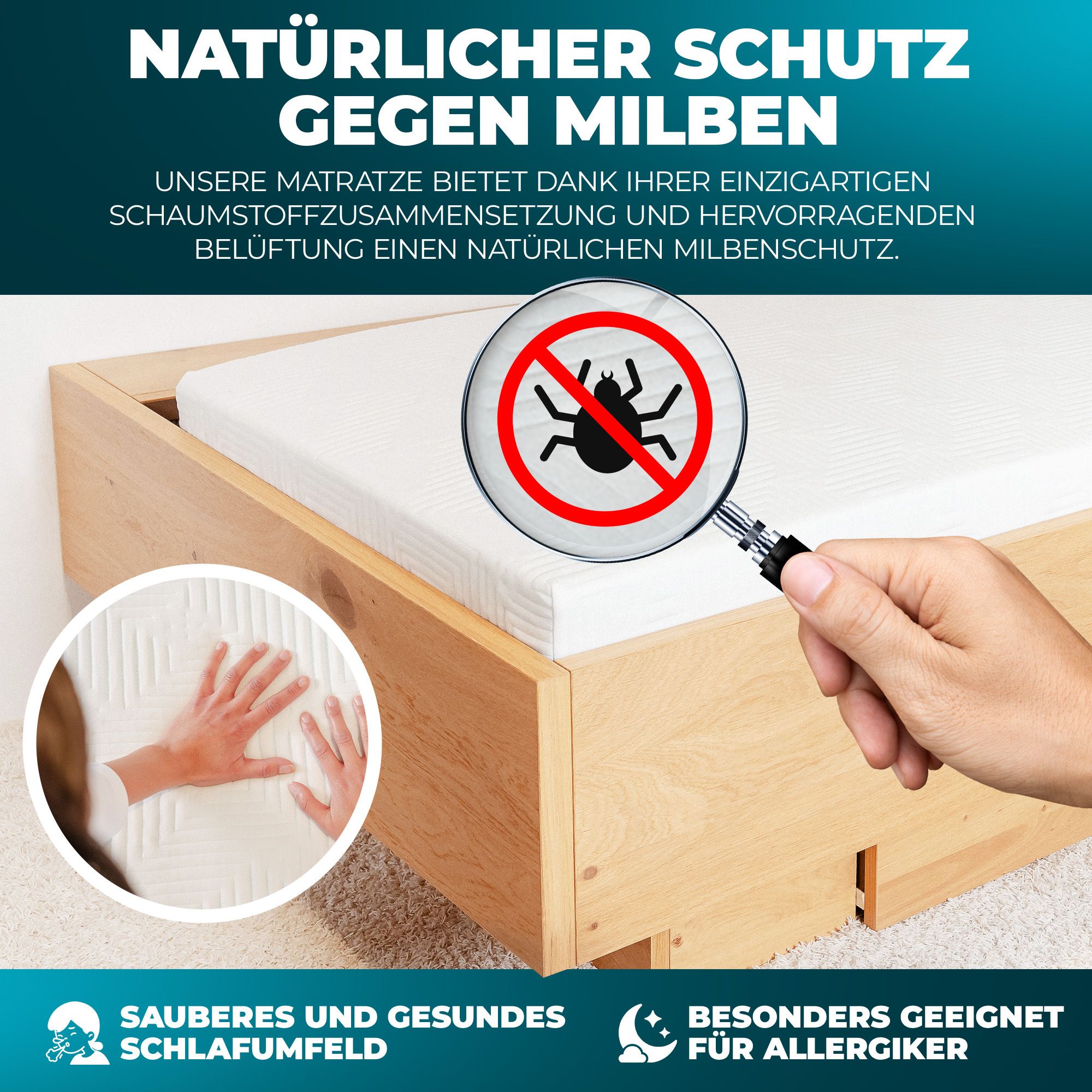 MARQA Matratze Kaltschaummatratze Höhe 15cm Härtegrad H3/H4, 90x200 cm