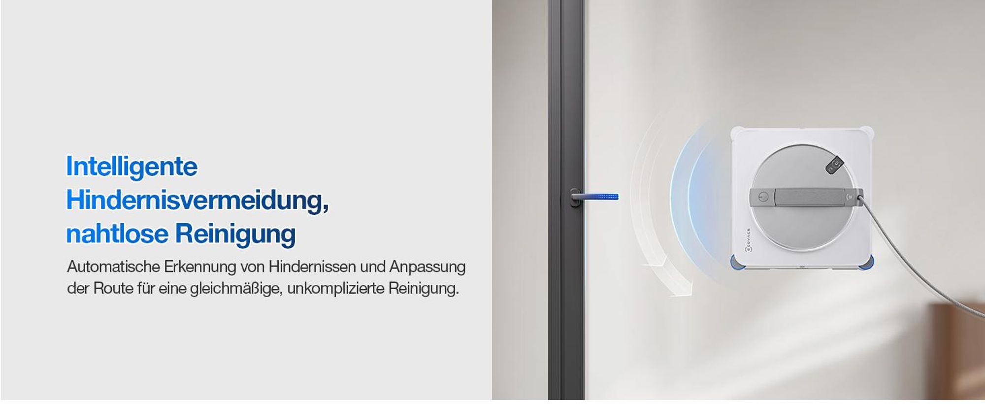 ECOVACS WINBOT W2S OMNI Fensterputzroboter mit Multifunktionsstation mit 1L Original Fensterreinigungsflüssigkeit
