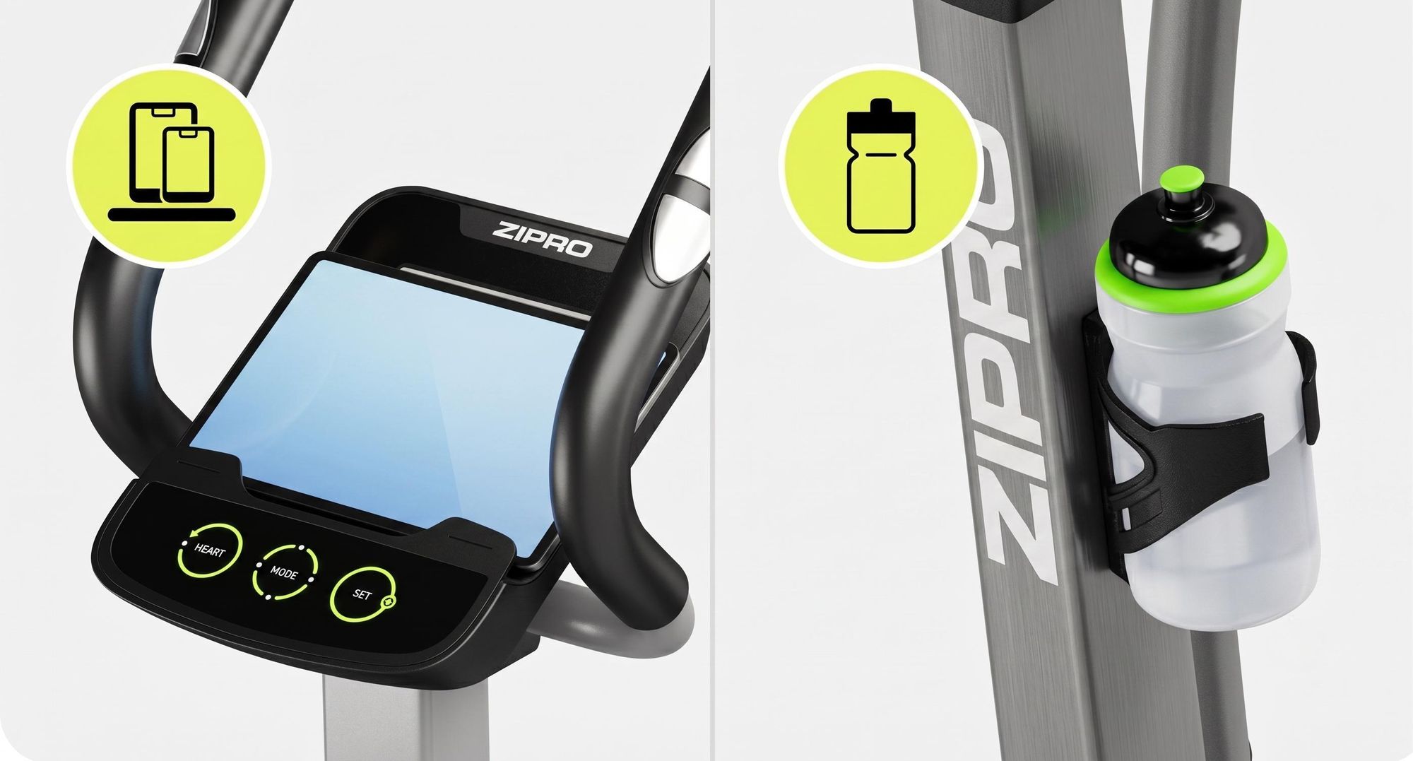ZIPRO Crosstrainer Hulk Magnetischer Ellipsentrainer Heimtrainer für Zuhause bis 150kg Belastbar Fitnessgerät Leise 8 Stufen Pulssensor Tablet-Halter