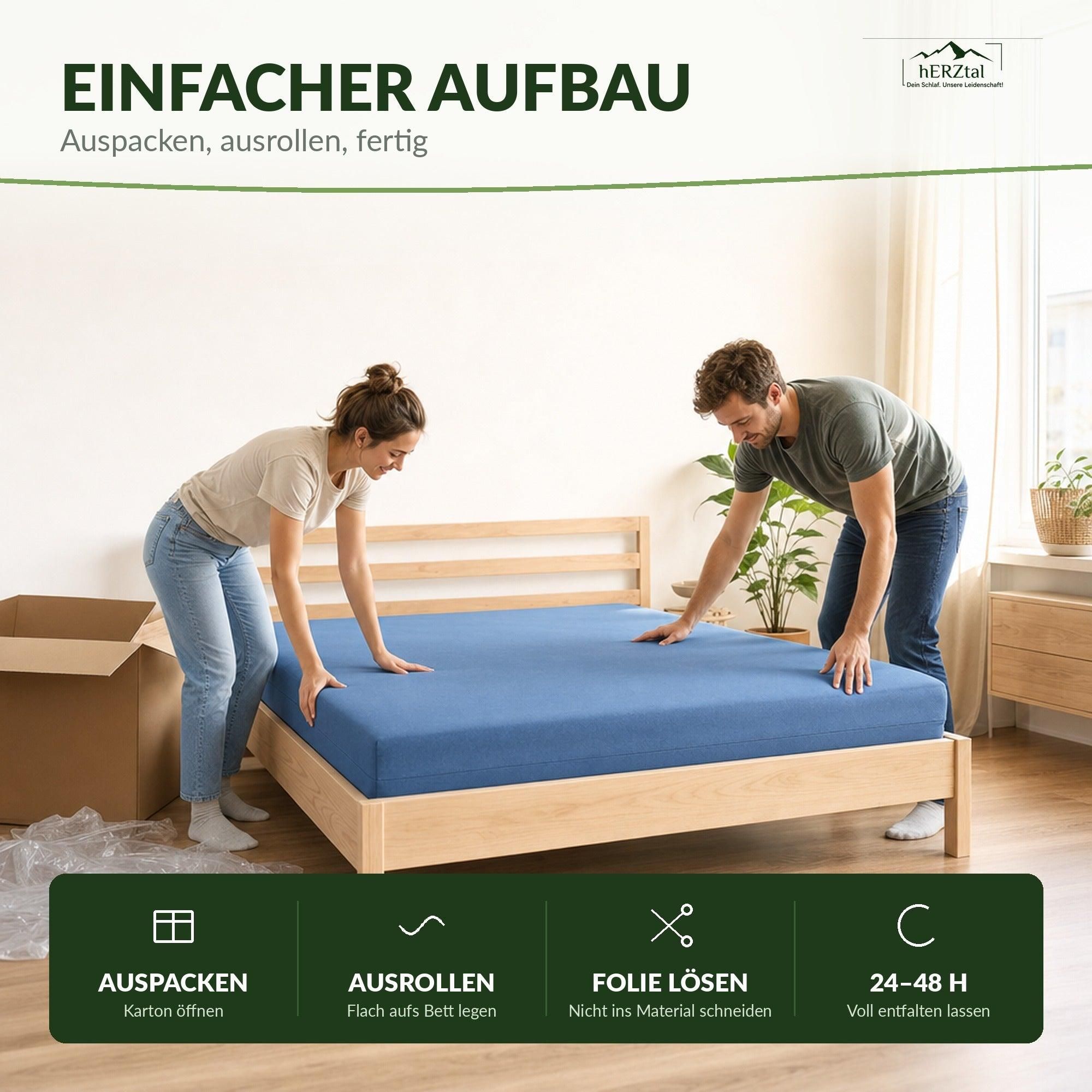 hERZtal basic sleep CoreFoam 12 cm – aufbau