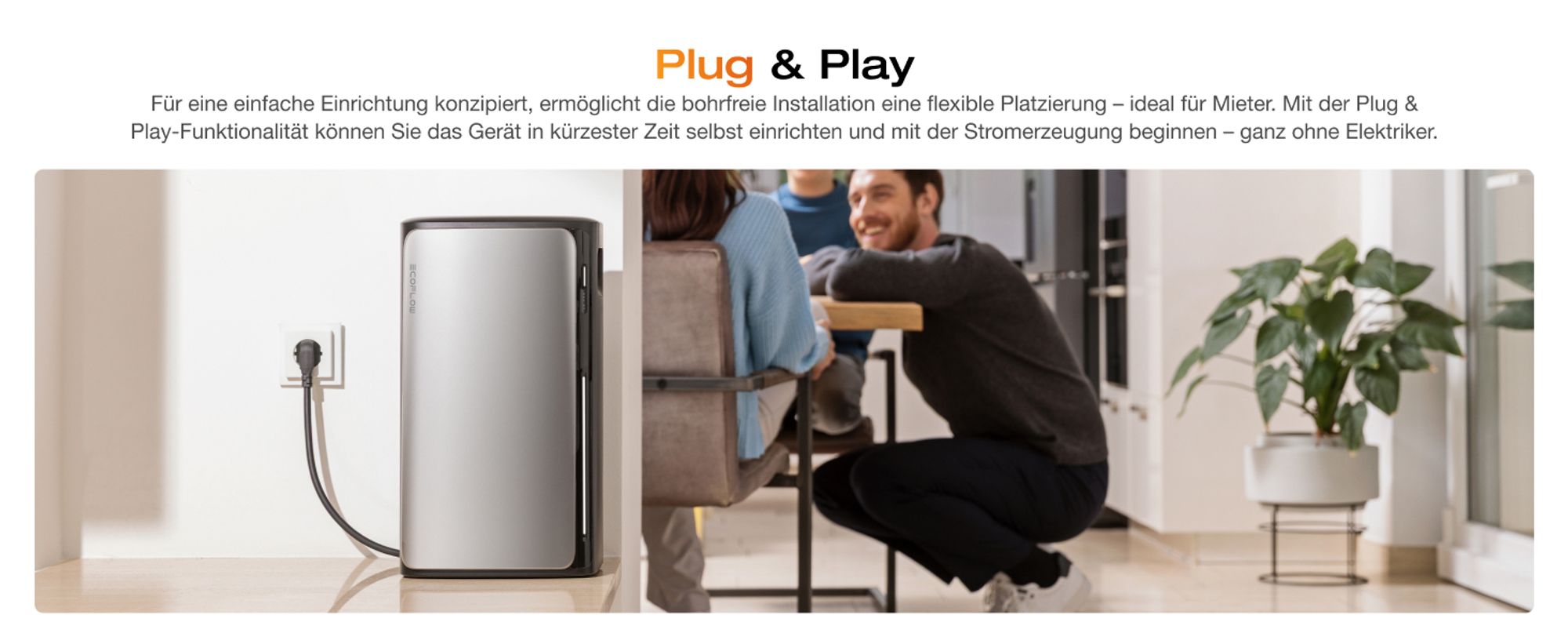 EcoFlow STREAM AC Pro 1,92 kWh – Balkonkraftwerk mit Speicher | 100 % Kompatibel mit allen Mikro-Wechselrichtern | 1 200 W Ausgang