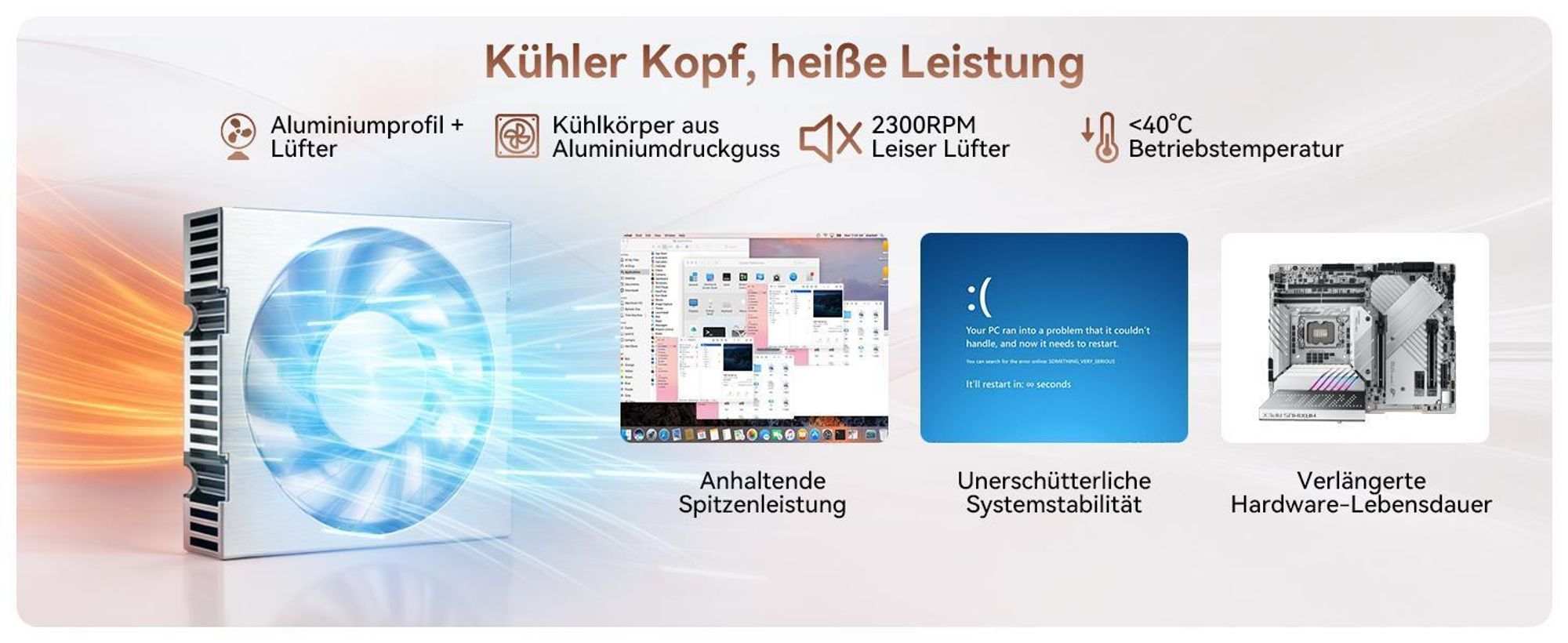 Blackview Huidun H80 MiniPC Desktop PC, AMD Ryzen 5 3500U, 16GB DDR4, 512GB SSD, Dual-Gigabit-LAN, Dual-4K-Ausgang, VESA-Montage,  inkl Monitor